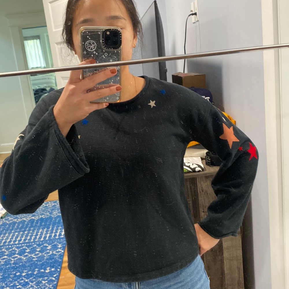 Madewell long sleeve top with stars